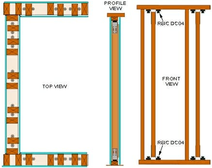 RSIC-DC04 Low Profile Wall System Heavy Duty